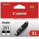 Canon 251XLBK Black Ink Cartridge CLI-251XLBK (6448B001), High Yield