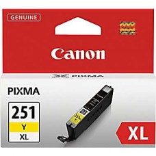 Canon 251XLY Yellow Ink Cartridge CLI-251XLY (6451B001), High Yield