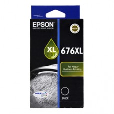 Epson 676XL Black Ink Cartridge (T676XL120), High Yield