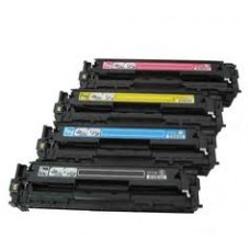 HP 125A BK/C/M/Y Compatible Toner Cartridges (CB540A, CB541A, CB542A, CB543A), Value Pack