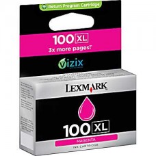 Lexmark 100XL Magenta Ink Cartridge (14N1070), High Yield