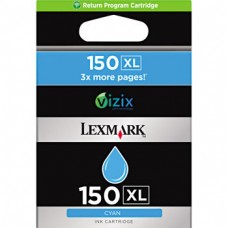 Lexmark 150XL Cyan Ink Cartridge (14N1615), High Yield
