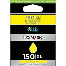 Lexmark 150XL Yellow Ink Cartridge (14N1618), High Yield